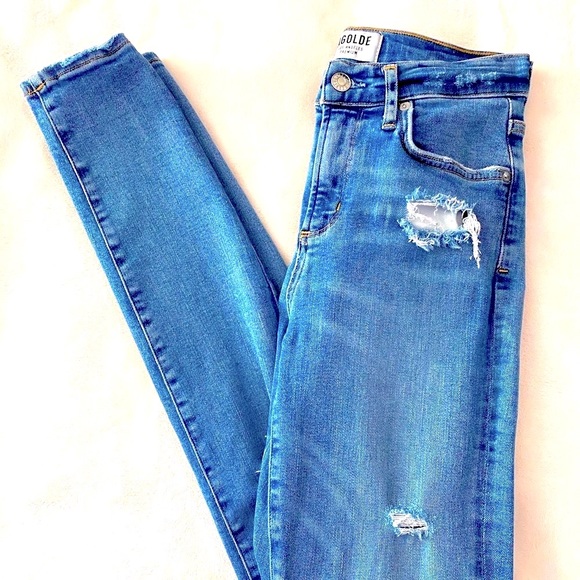 Agolde Sophie Hi Rise Distressed Jeans - Picture 8 of 13